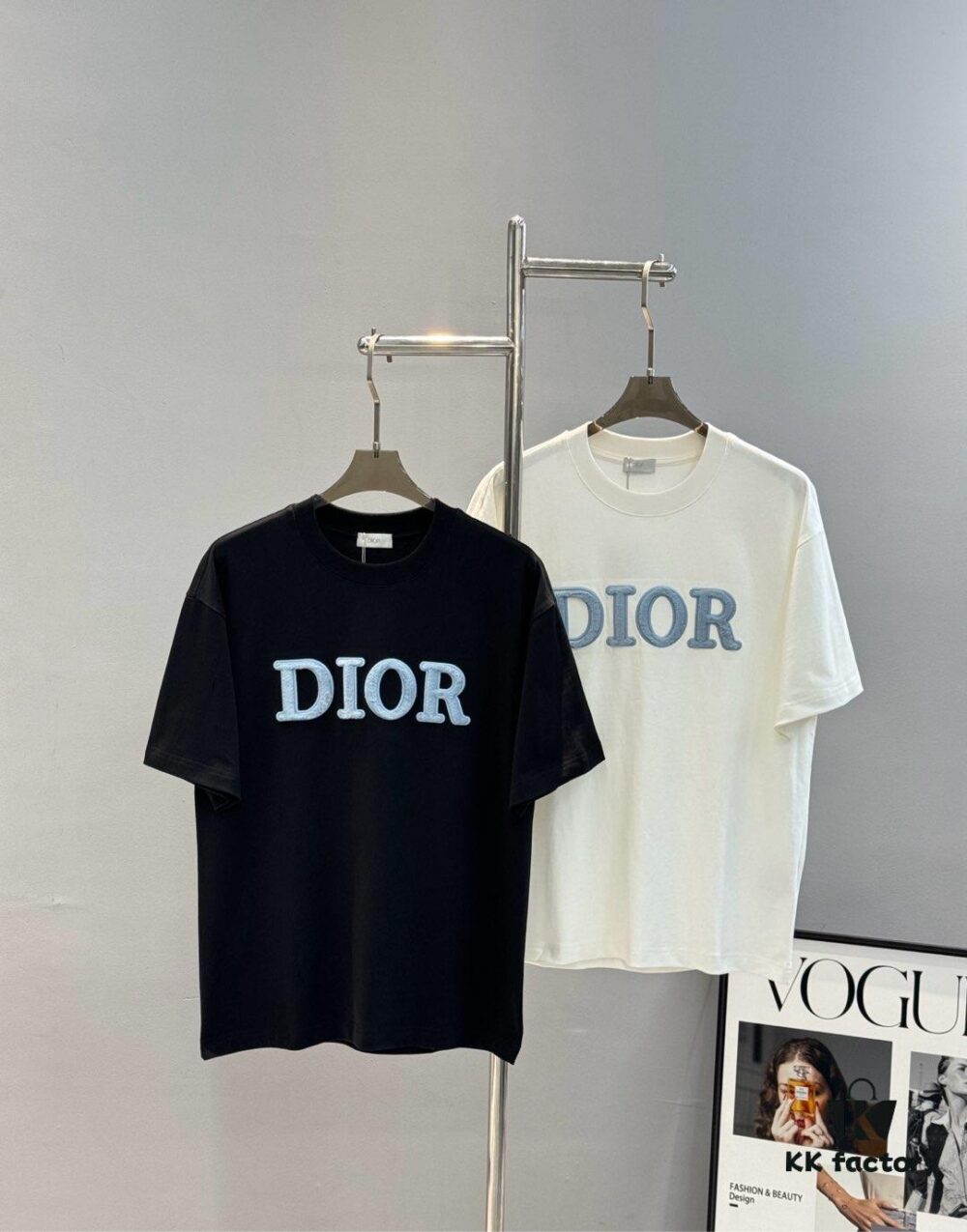 6931a08dccd8ab3d7af945ee Dior 25s Streetwear T-Shirt, Unisex Design, Minimalist Style with 3D Embroidered Logo, Premium 260g Cotton Fabric, Black and White Options