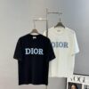 6931a08dccd8ab3d7af945ee Dior 25s Streetwear T-Shirt, Unisex Design, Minimalist Style with 3D Embroidered Logo, Premium 260g Cotton Fabric, Black and White Options