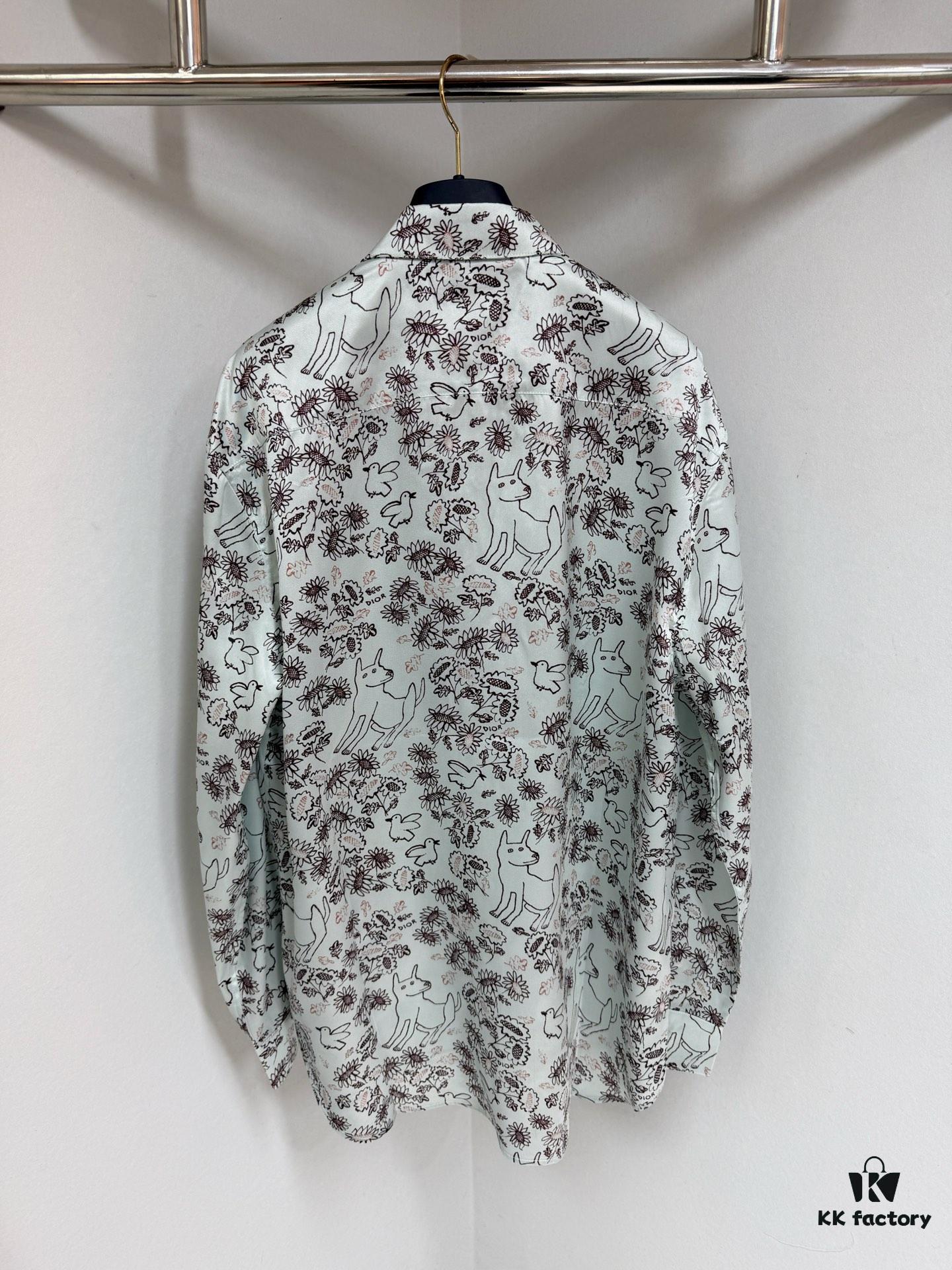 6931a08fccd8ab3d7af9460a Dior x Hylton Nel 25SS Limited Edition Silk Shirt