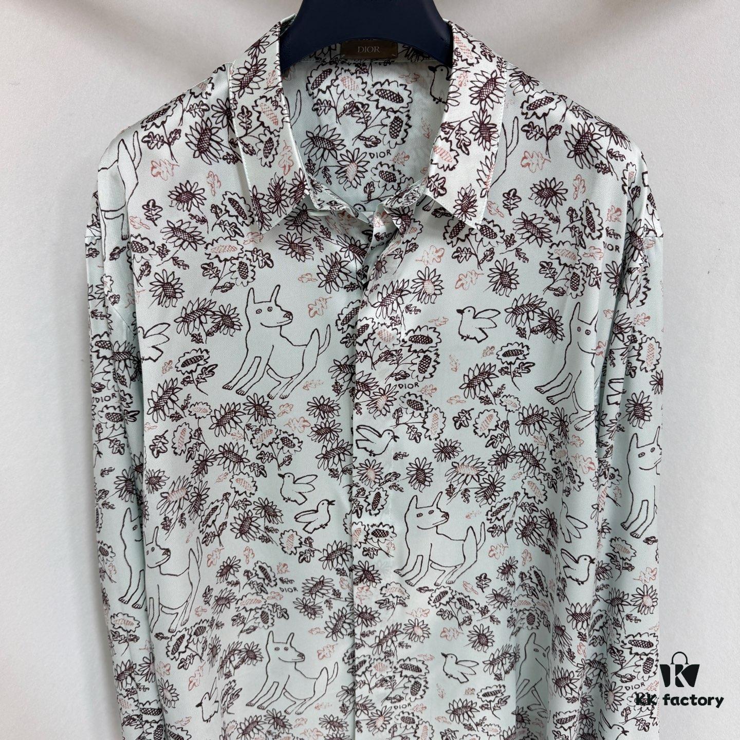 6931a08fccd8ab3d7af9460b Dior x Hylton Nel 25SS Limited Edition Silk Shirt