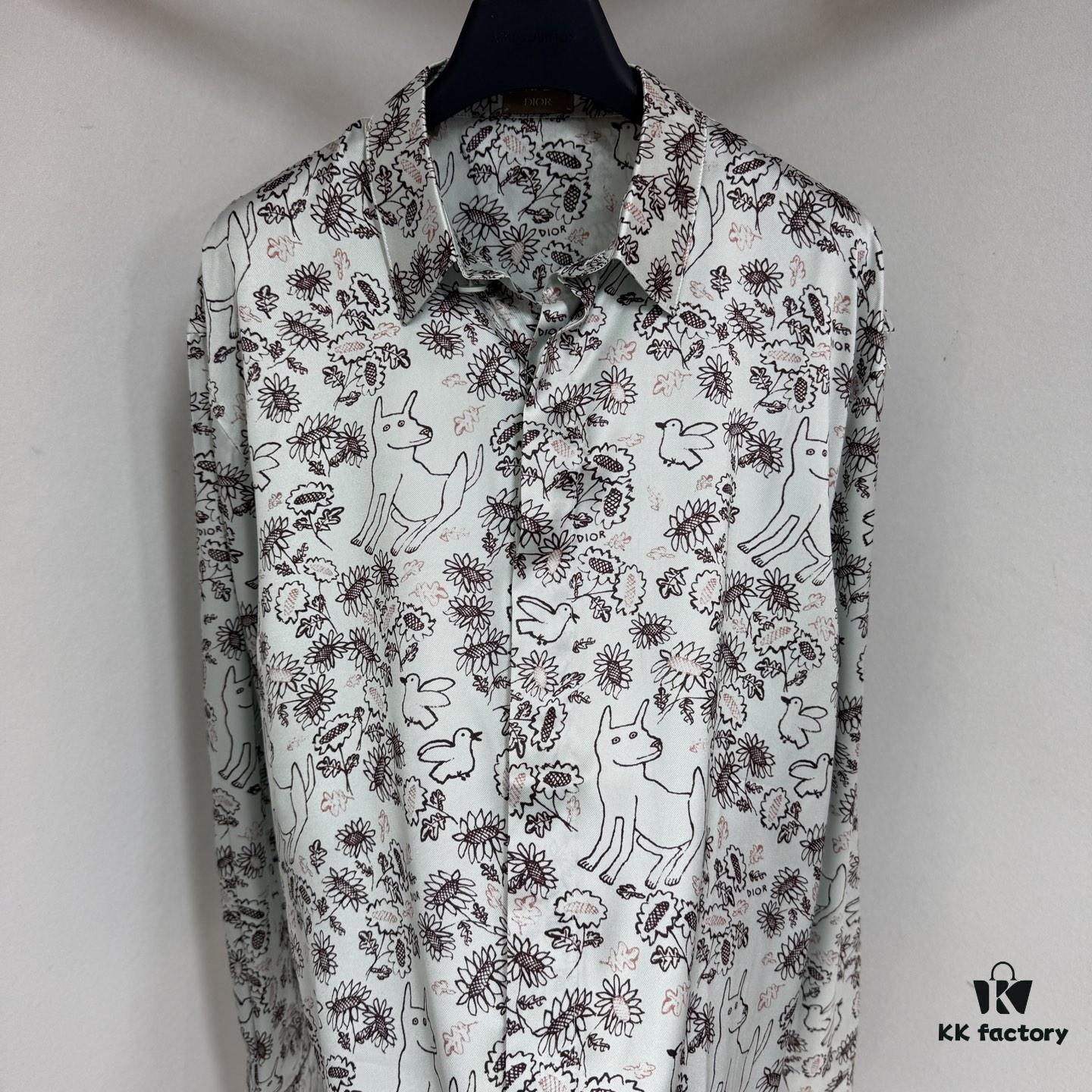 6931a08fccd8ab3d7af9460f Dior x Hylton Nel 25SS Limited Edition Silk Shirt