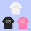 6931a094ccd8ab3d7af9466e Dior 2025 Fall Spring-Summer Collection Typography Logo Short-Sleeve T-Shirt, Premium Quality, Woven 270G 32-Count Double-Yarn Pure Cotton Fabric, Relaxed Fit Unisex Design