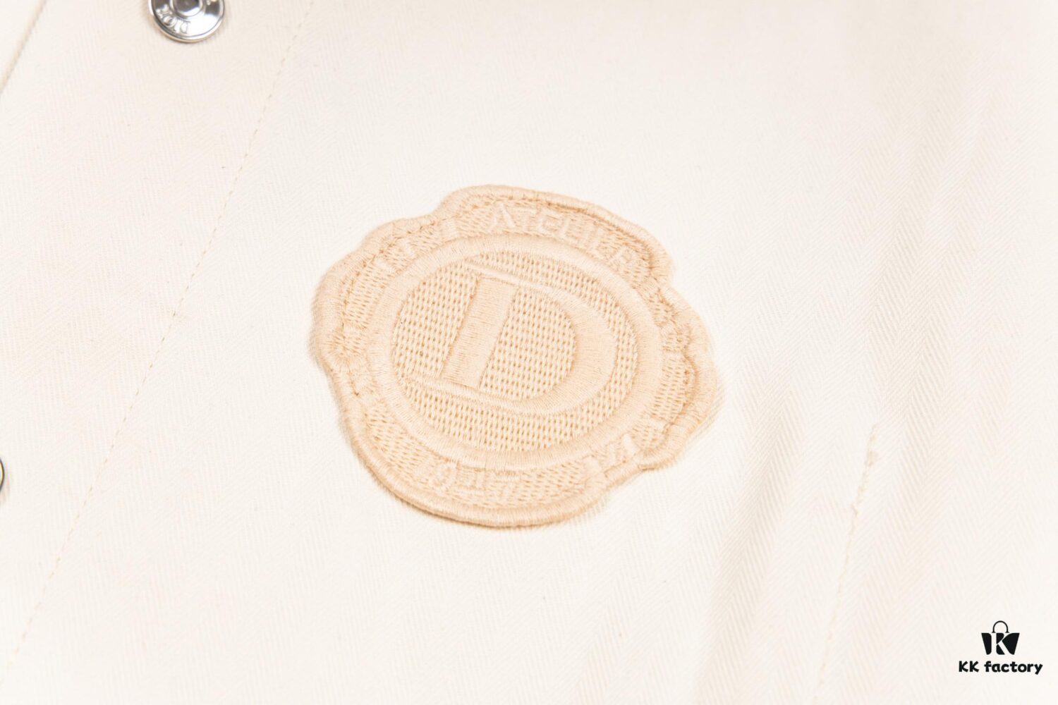 DIOR Beige Spring-Summer Embroidered Denim Jacket