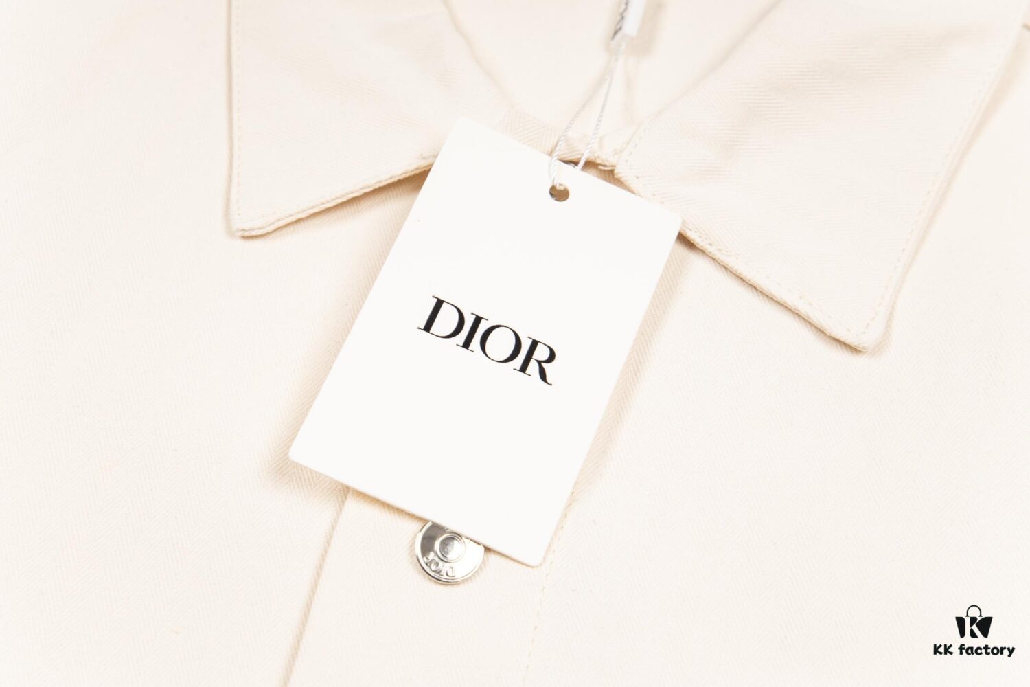 DIOR Beige Spring-Summer Embroidered Denim Jacket