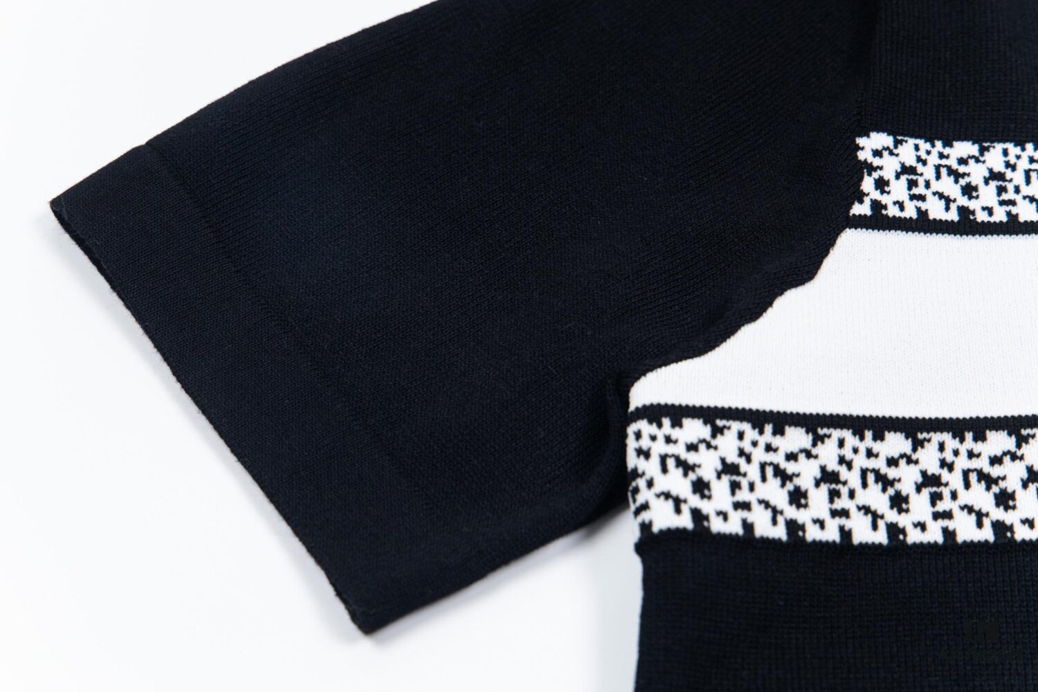6931a098ccd8ab3d7af946bc Dior New Arrival Jacquard Knit Short-Sleeve Slim-Fit Stretch T-Shirt Unisex