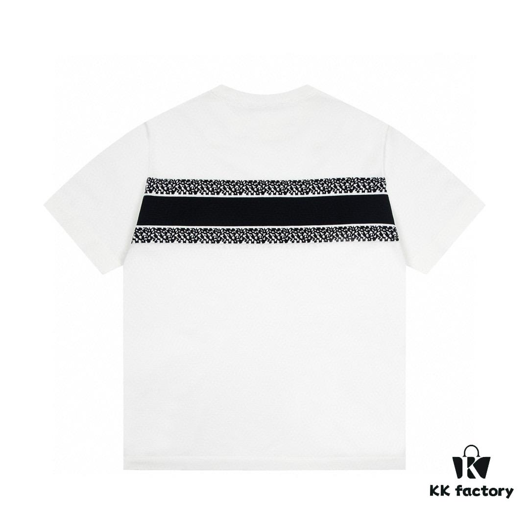 6931a098ccd8ab3d7af946c8 New Dior DIOR Jacquard Knit Short-Sleeve Slim-Fit Elastic T-Shirt, Unisex Design, Classic Collection, Smooth and Breathable Fabric, High-Quality Craftsmanship