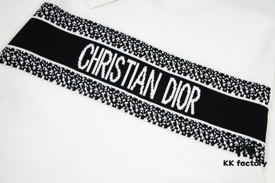 6931a098ccd8ab3d7af946c9 New Dior DIOR Jacquard Knit Short-Sleeve Slim-Fit Elastic T-Shirt, Unisex Design, Classic Collection, Smooth and Breathable Fabric, High-Quality Craftsmanship