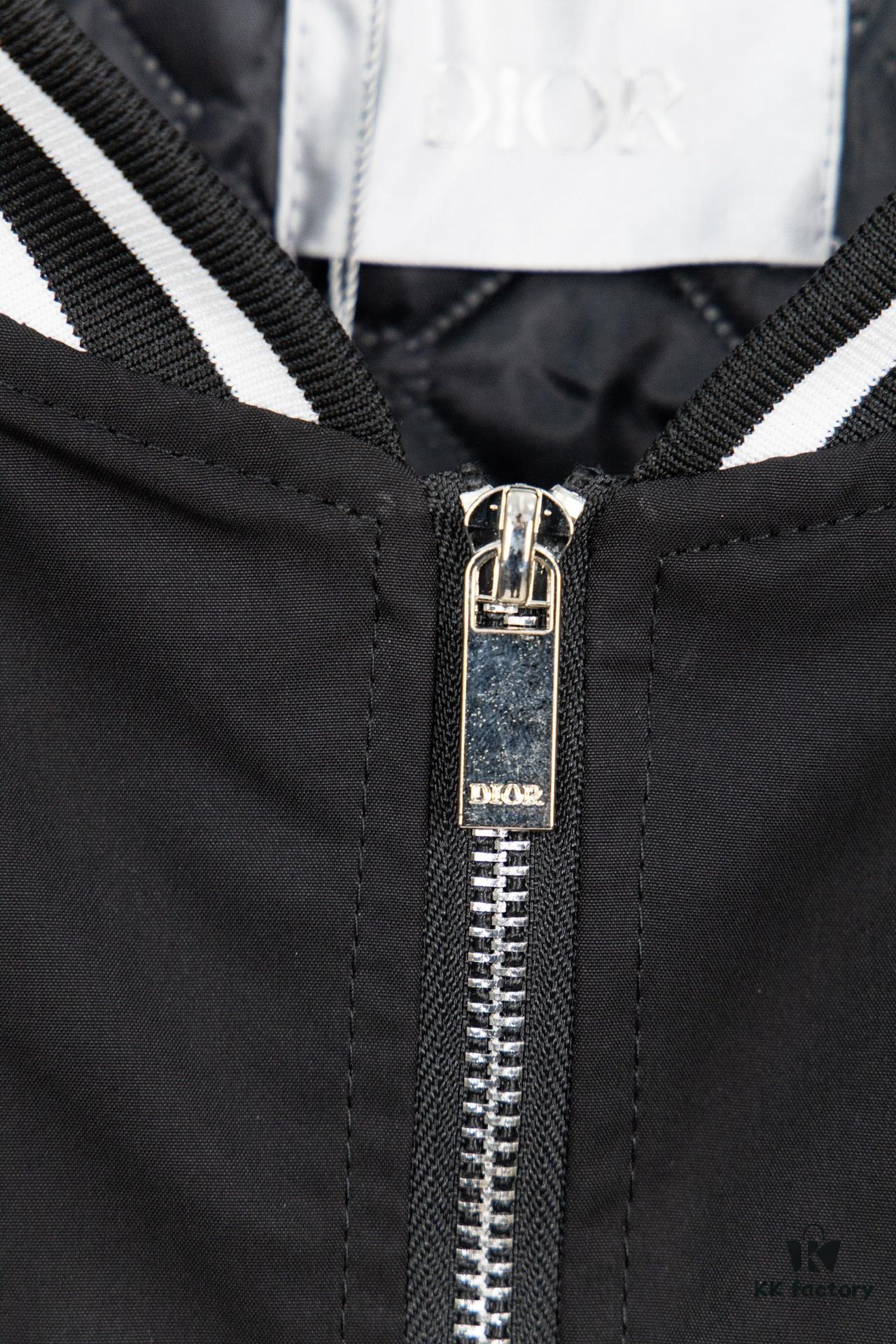 DIOR 2023 SS Embroidered Back Pilot Jacket Cotton Coat