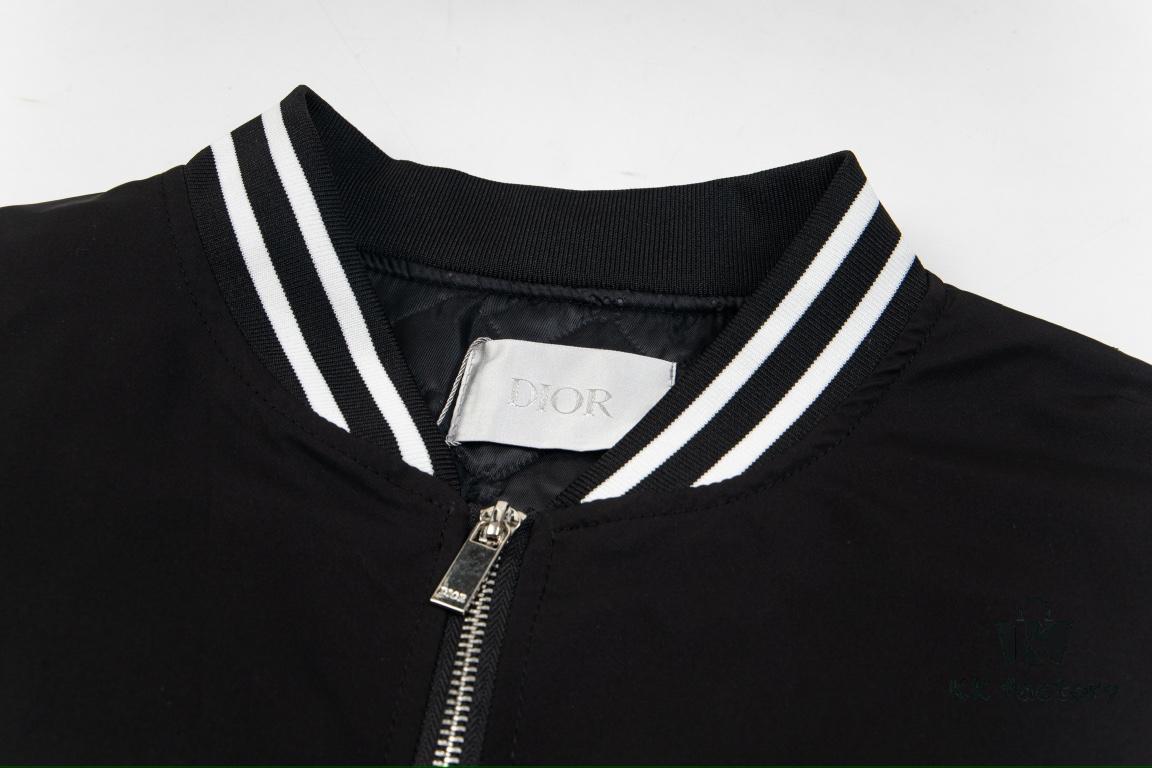 DIOR 2023SS Embroidered Back Pilot Jacket Cotton Coat