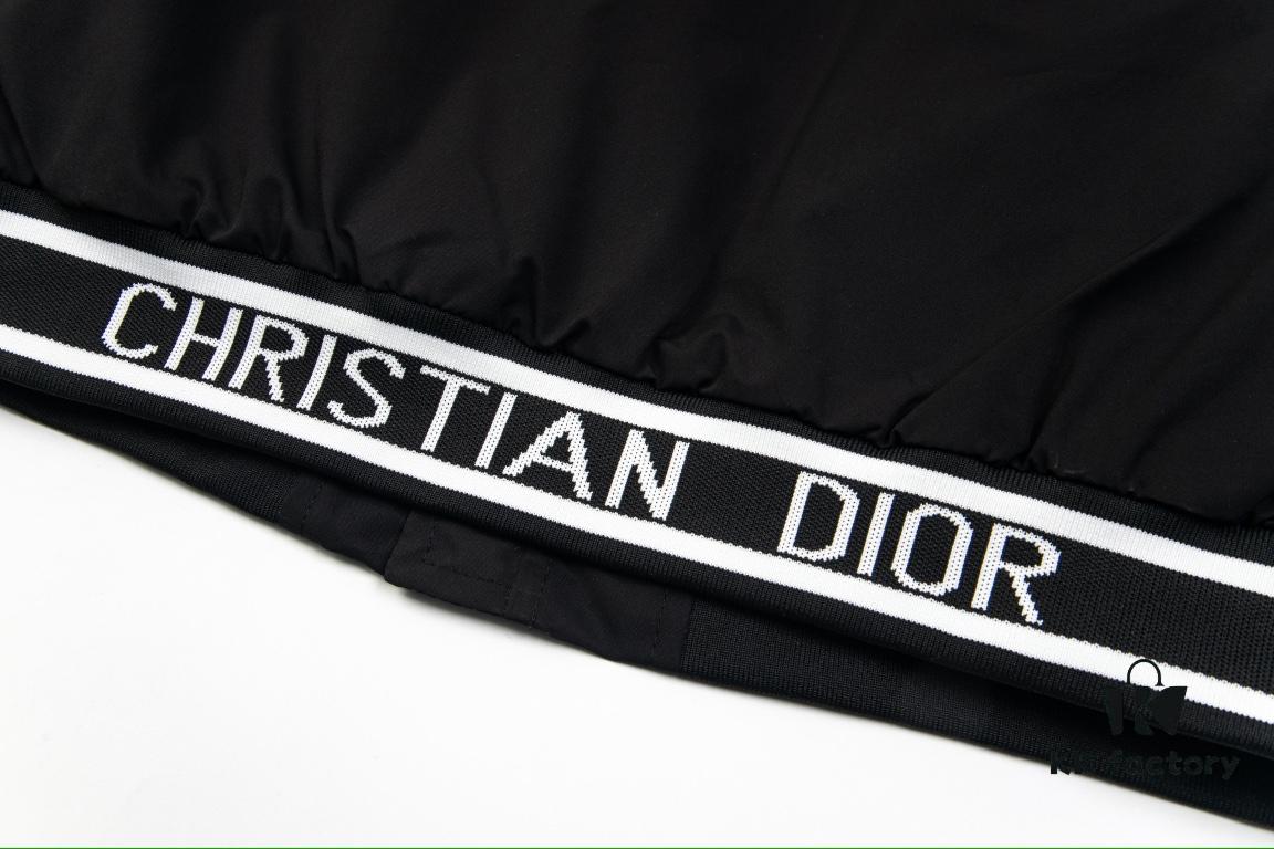 DIOR 2023SS Embroidered Back Pilot Jacket Cotton Coat