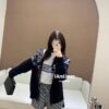 DIOR Cashmere Blend Reversible Logo Knit Coat