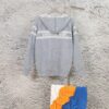 DIOR Cashmere Blend Reversible Logo Knit Coat