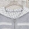 DIOR Cashmere Blend Reversible Logo Knit Coat