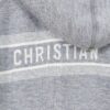 DIOR Cashmere Blend Reversible Logo Knit Coat