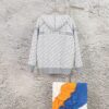 DIOR Knit Coat with Double-Faced Cashmere and Logo Pattern