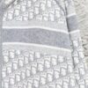 DIOR Knit Coat with Double-Faced Cashmere and Logo Pattern