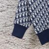 DIOR Knit Coat with Double-Faced Cashmere and Logo Jacquard