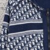 DIOR Knit Coat with Double-Faced Cashmere and Logo Jacquard