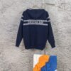 6931a09dccd8ab3d7af94726 DIOR Cashmere Blend Reversible Logo Knit Coat