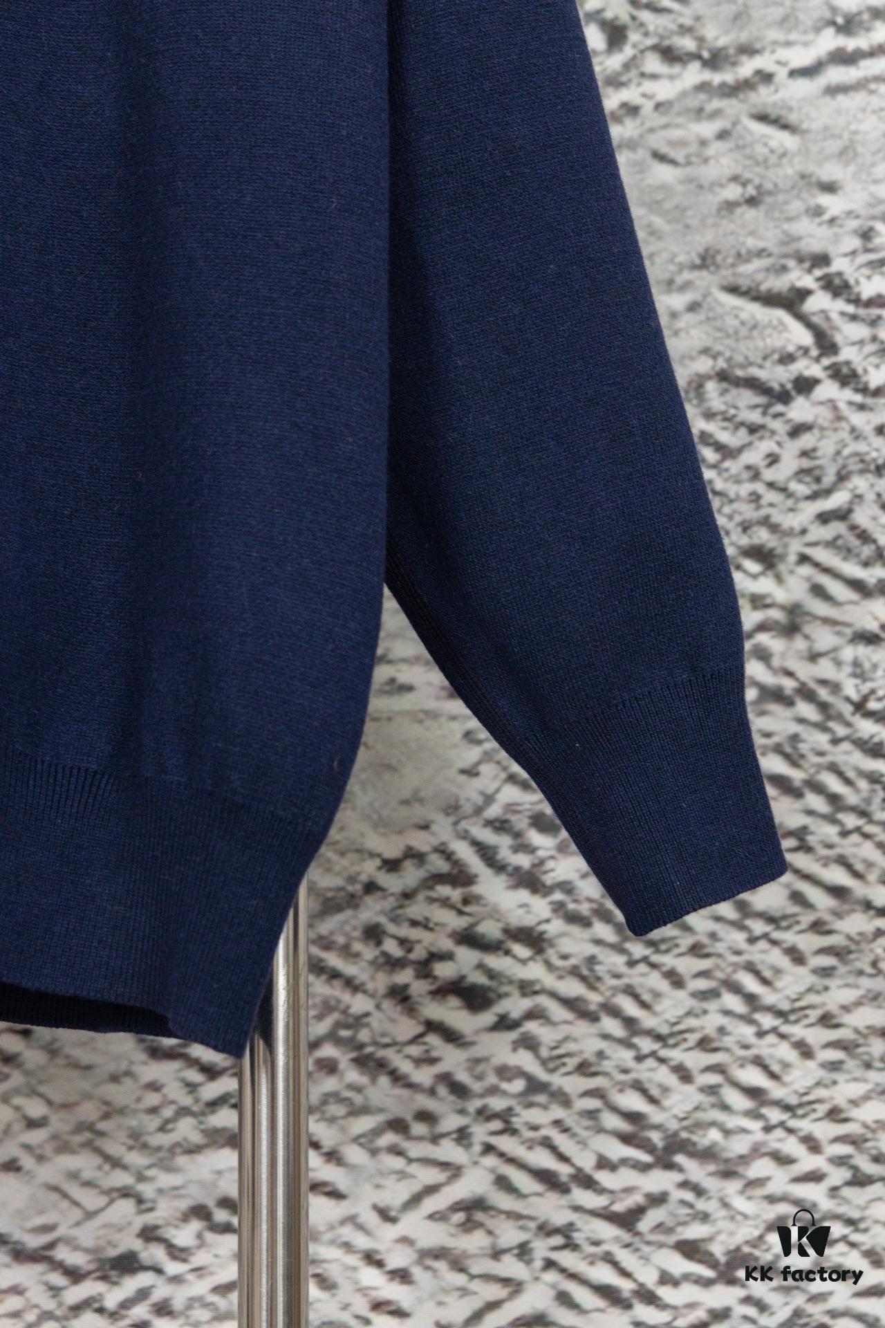 6931a09dccd8ab3d7af9472a DIOR Cashmere Blend Reversible Logo Knit Coat