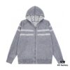 6931a09dccd8ab3d7af94732 DIOR Logo-Knit Reversible Cashmere Blend Coat