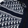DIOR Knit Coat with Reversible Cashmere and Monogram Logo