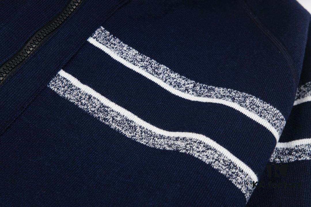 6931a0a0ccd8ab3d7af94762 DIOR Knit Coat with Reversible Cashmere and Logo Pattern