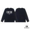 6931a0a1ccd8ab3d7af94774 DIOR Autumn-Winter New Arrival Letter Jacquard Crew Neck Sweater Unisex Stylish Pullover