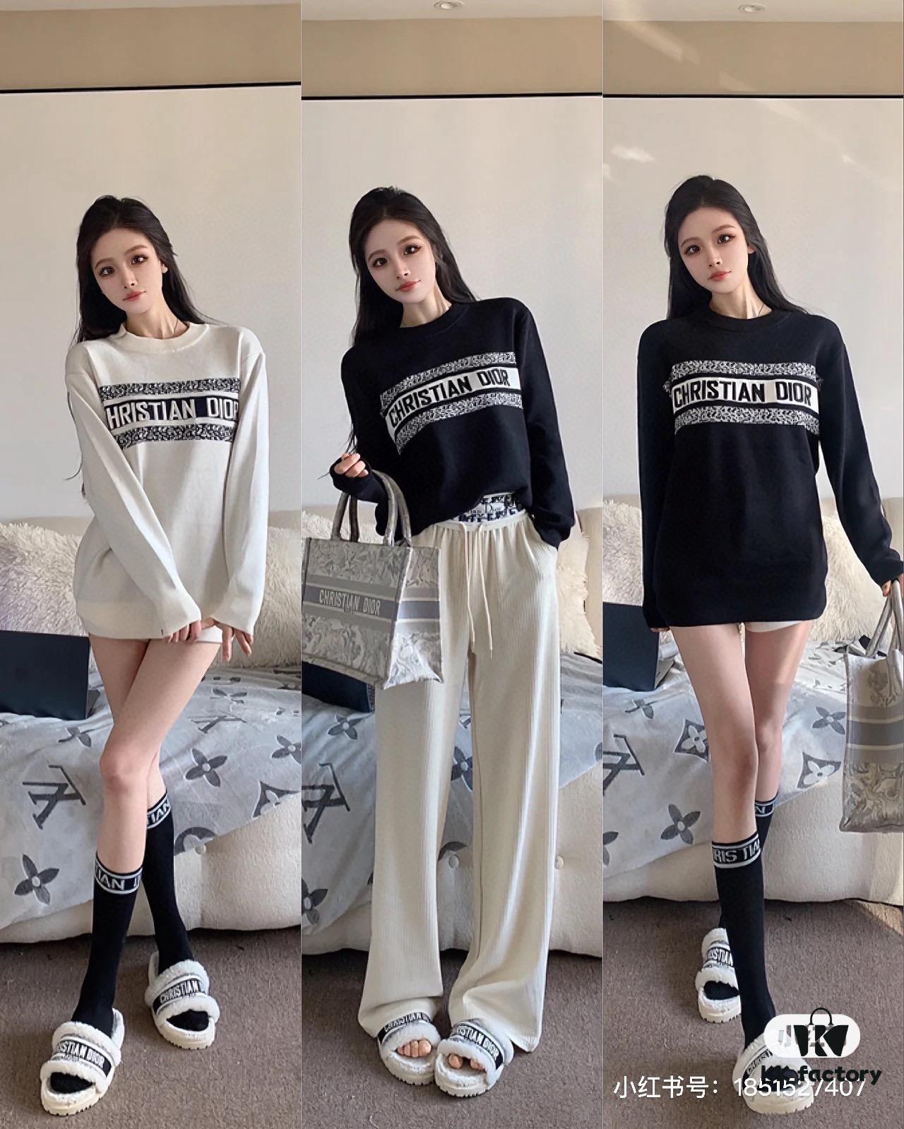 6931a0a1ccd8ab3d7af94780 Dior DIOR New 2024 Jacquard Knit Long Sleeve Sweater Unisex, Stretch Slim-Fit T-Shirt Short Sleeve, Classic Series Premium Knitwear with Exquisite Craftsmanship, Smooth and Breathable Fabric, High-End Soft Touch, Lightweight and Comfortable Elastic Knit Material