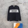 Dior DIOR New 2024 Jacquard Knit Long Sleeve Sweater Unisex, Classic Elastic Slim-Fit Short Sleeve T-Shirt, Exquisitely Crafted, Smooth and Breathable Fabric, High-End Soft Touch, Lightweight and Comfortable