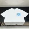 LOEWE Round-Neck Short-Sleeve Embroidered Jacket with Fake Pocket