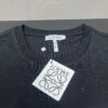 LOEWE Round-Neck Short-Sleeve Embroidered Jacket with Fake Pocket