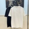 6931a0a3ccd8ab3d7af947ab LOEWE Craftsmanship Color-Block Embroidered Round Neck Short Sleeve T-Shirt, Made from 300g Pure Cotton Double-Yarn Fabric, Soft and Comfortable to Wear, Featuring a Chest Color-Block Embroidered Letter Logo