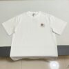 6931a0a3ccd8ab3d7af947ac LOEWE Craftsmanship Color-Block Embroidered Round Neck Short Sleeve T-Shirt, Made from 300g Pure Cotton Double-Yarn Fabric, Soft and Comfortable to Wear, Featuring a Chest Color-Block Embroidered Letter Logo