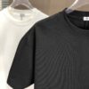 6931a0a4ccd8ab3d7af947bd LOEWE 2025 Spring/Summer New Arrival Round Neck Short Sleeve T-Shirt with Laser-Burned Floral Print Effect, Made from 320g Double-Yarn Combed Cotton Fabric, Slightly Loose Fit, Soft and Substantial Fabric Texture, Unisex Design