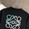 6931a0a5ccd8ab3d7af947c3 LOEWE 2025 Spring/Summer New Arrival Round Neck Short Sleeve T-Shirt with Laser-Burned Floral Print Effect, Made from 320g Double-Yarn Combed Cotton Fabric, Slightly Loose Fit, Soft and Substantial Fabric Texture, Unisex Design