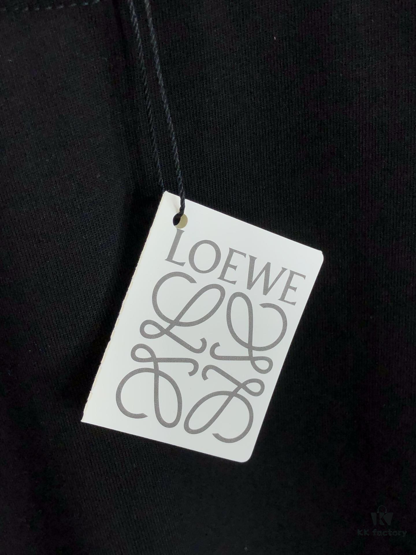 6931a0a5ccd8ab3d7af947d2 LOEW Loewe 2025 Spring/Summer New Arrival Round Neck Short Sleeve Hand-Painted Print High Grammage 320g Double-Yarn Combed Cotton Fabric Slightly Loose Fit Unisex