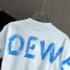 6931a0a6ccd8ab3d7af947de LOEW Loewe 2025 Spring/Summer New Arrival Round Neck Short Sleeve Hand-painted Print High Grammage 320g Double-combed Cotton Fabric Slightly Loose Fit Unisex