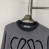 6931a0a8ccd8ab3d7af9480c New LOEWE 22SS Exquisite Heather Gray Jacquard Crew Neck Sweater