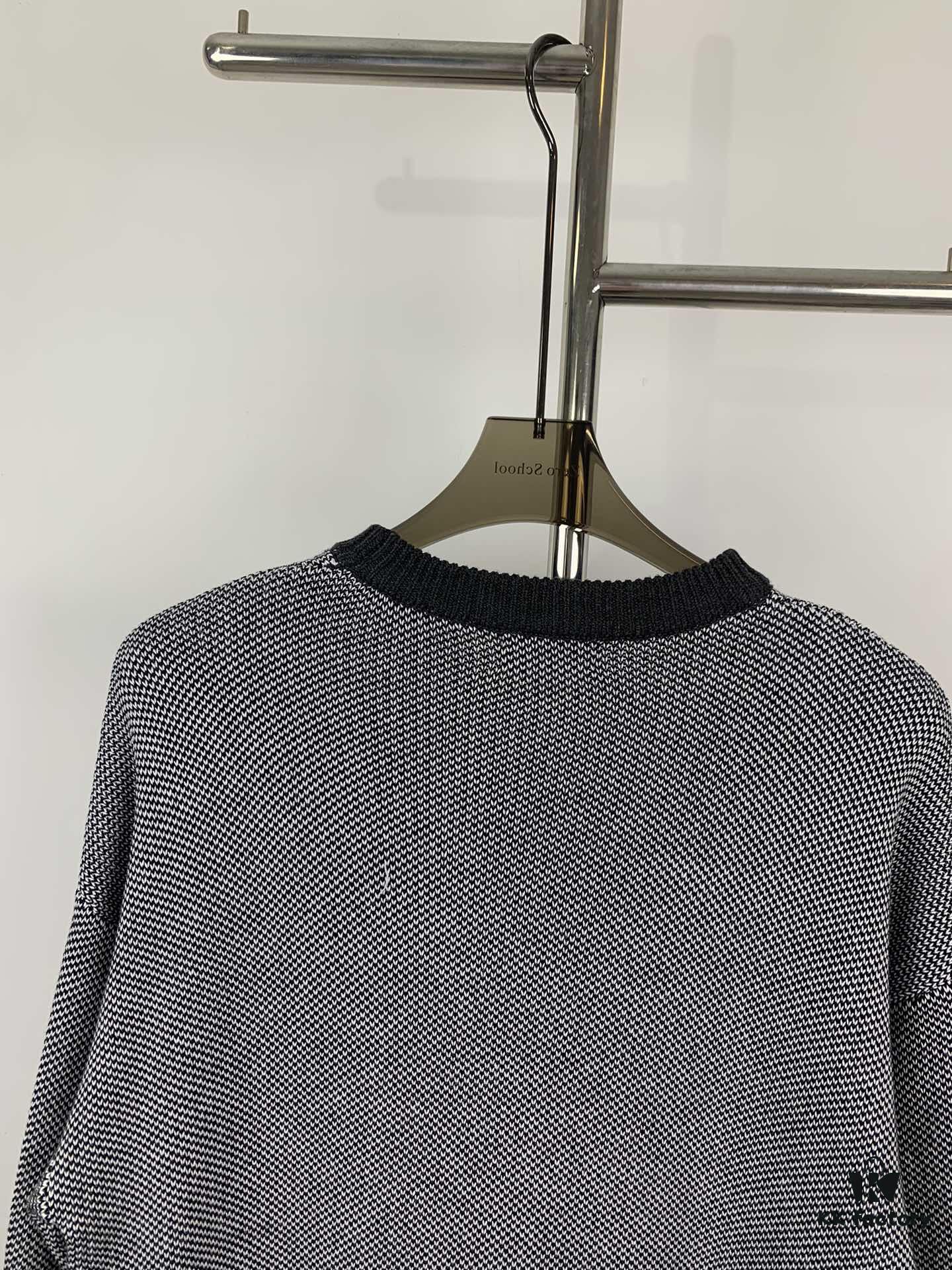 6931a0a8ccd8ab3d7af9480e New LOEWE 22SS Exquisite Heather Gray Jacquard Crew Neck Sweater