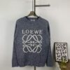 6931a0a9ccd8ab3d7af94813 New LOEWE 22SS Exquisite Heather Gray Jacquard Round-Neck Sweater
