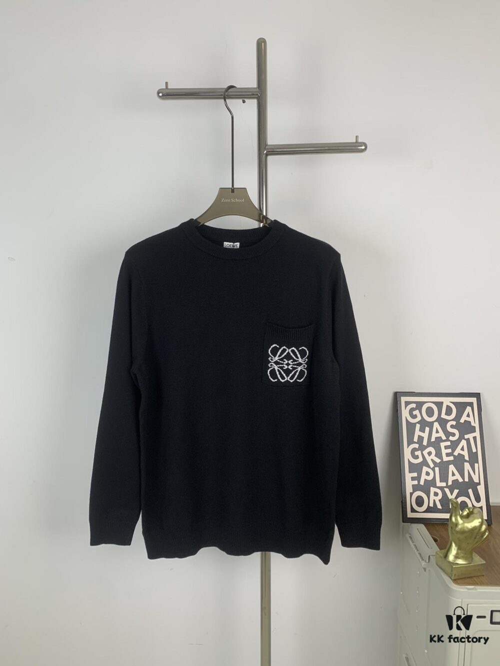 6931a0a9ccd8ab3d7af9481d Loewe New Autumn-Winter Jacquard Pocket Knit Pullover Hoodie