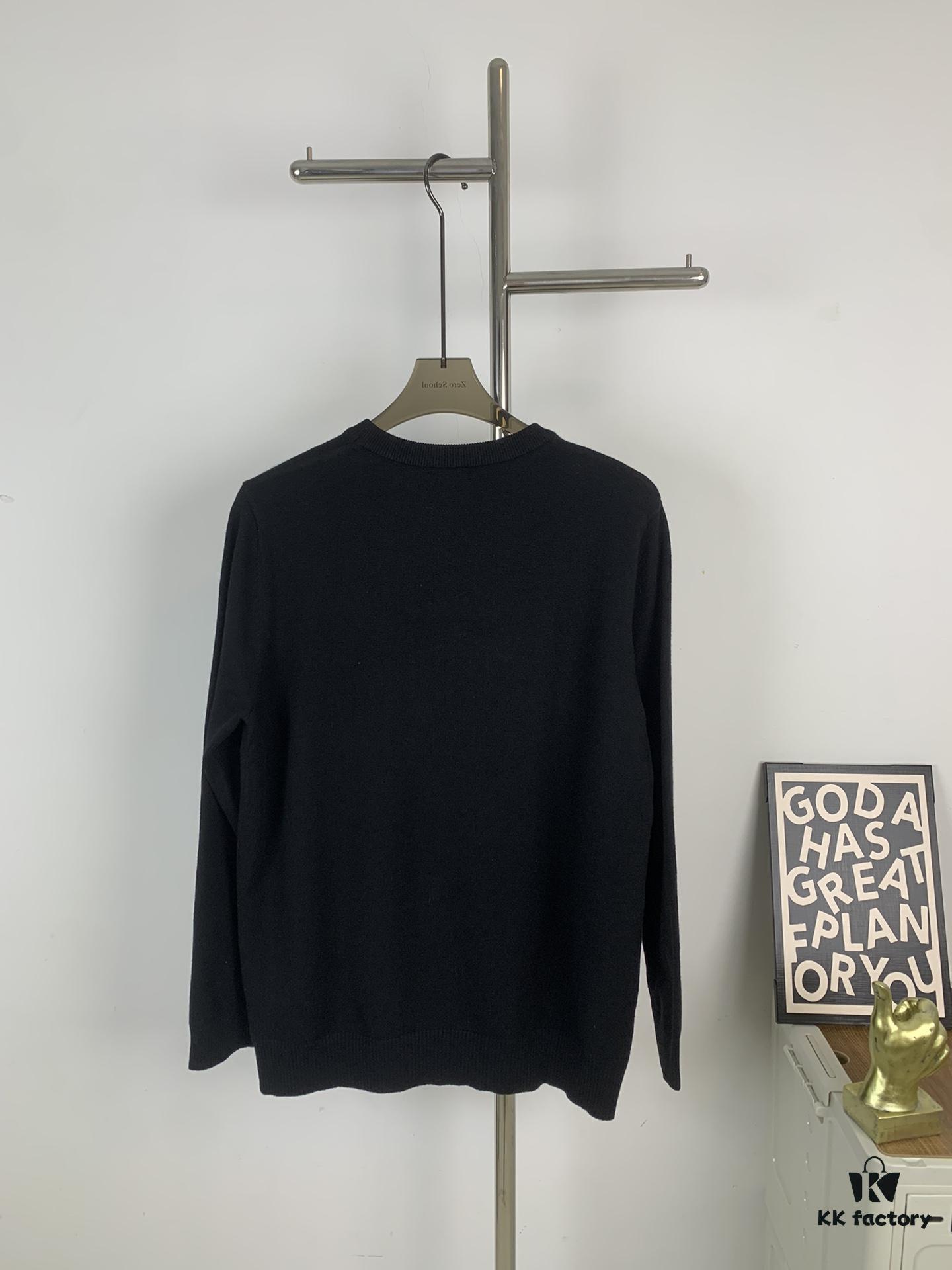 6931a0a9ccd8ab3d7af9481e Loewe New Autumn-Winter Jacquard Pocket Knit Pullover Hoodie