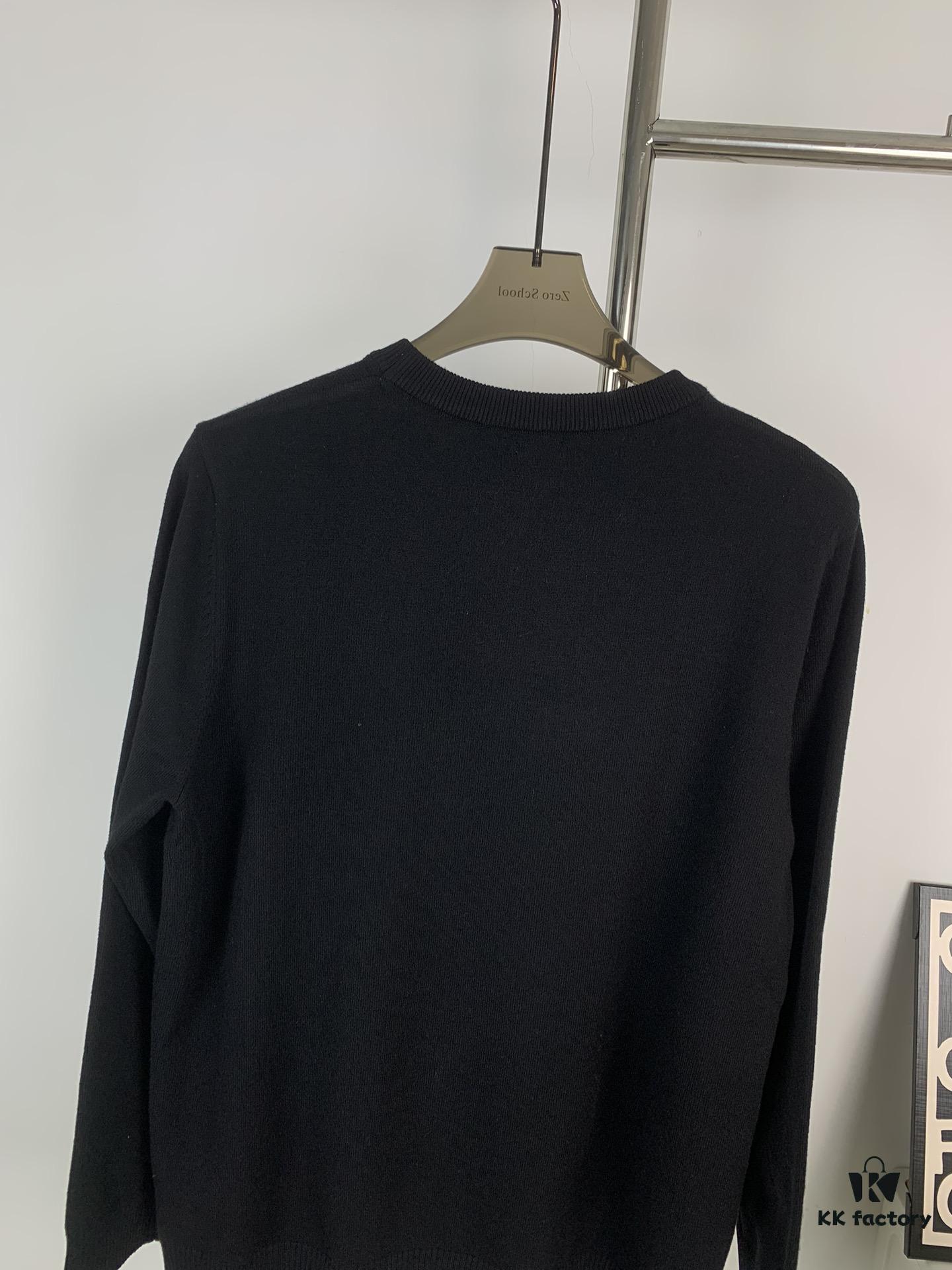 6931a0a9ccd8ab3d7af94820 Loewe New Autumn-Winter Jacquard Pocket Knit Pullover Hoodie