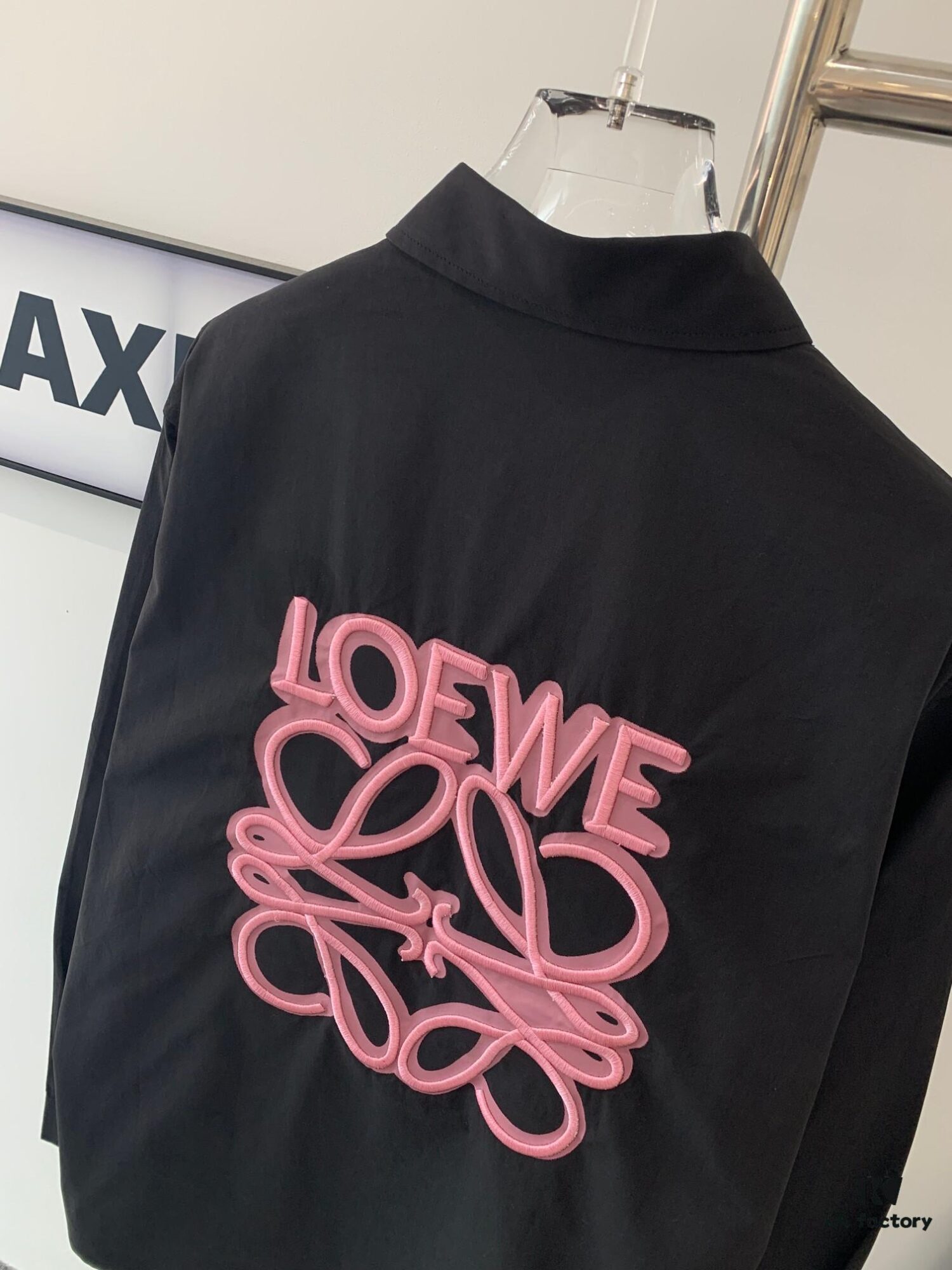 6931a0aaccd8ab3d7af94828 New Loewe Fluorescent Pink Embroidered Logo Pocket Button Shirt