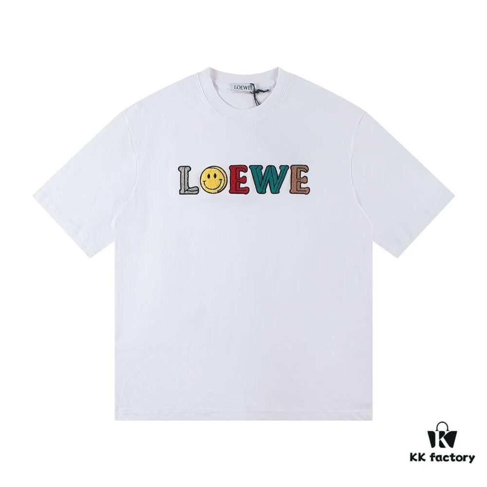 2025 New Arrival Loewe Embroidered Short-Sleeve T-Shirt