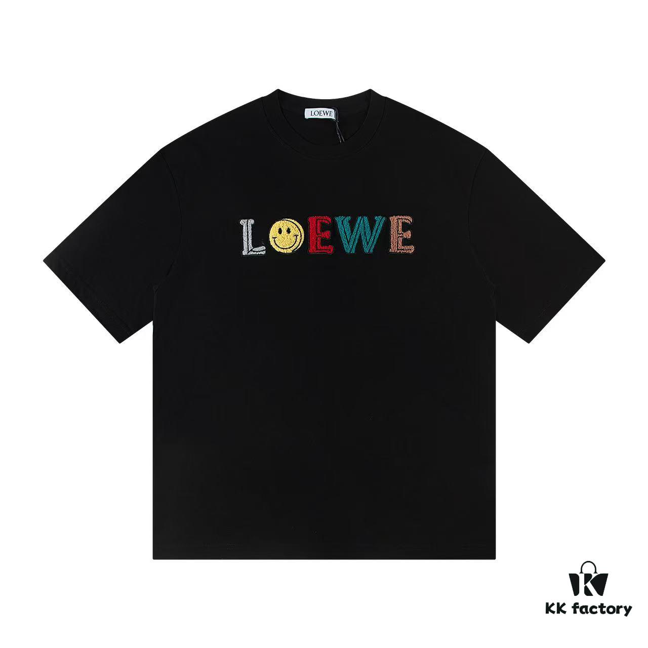 2025 New Arrival Loewe Embroidered Short Sleeve T-Shirt