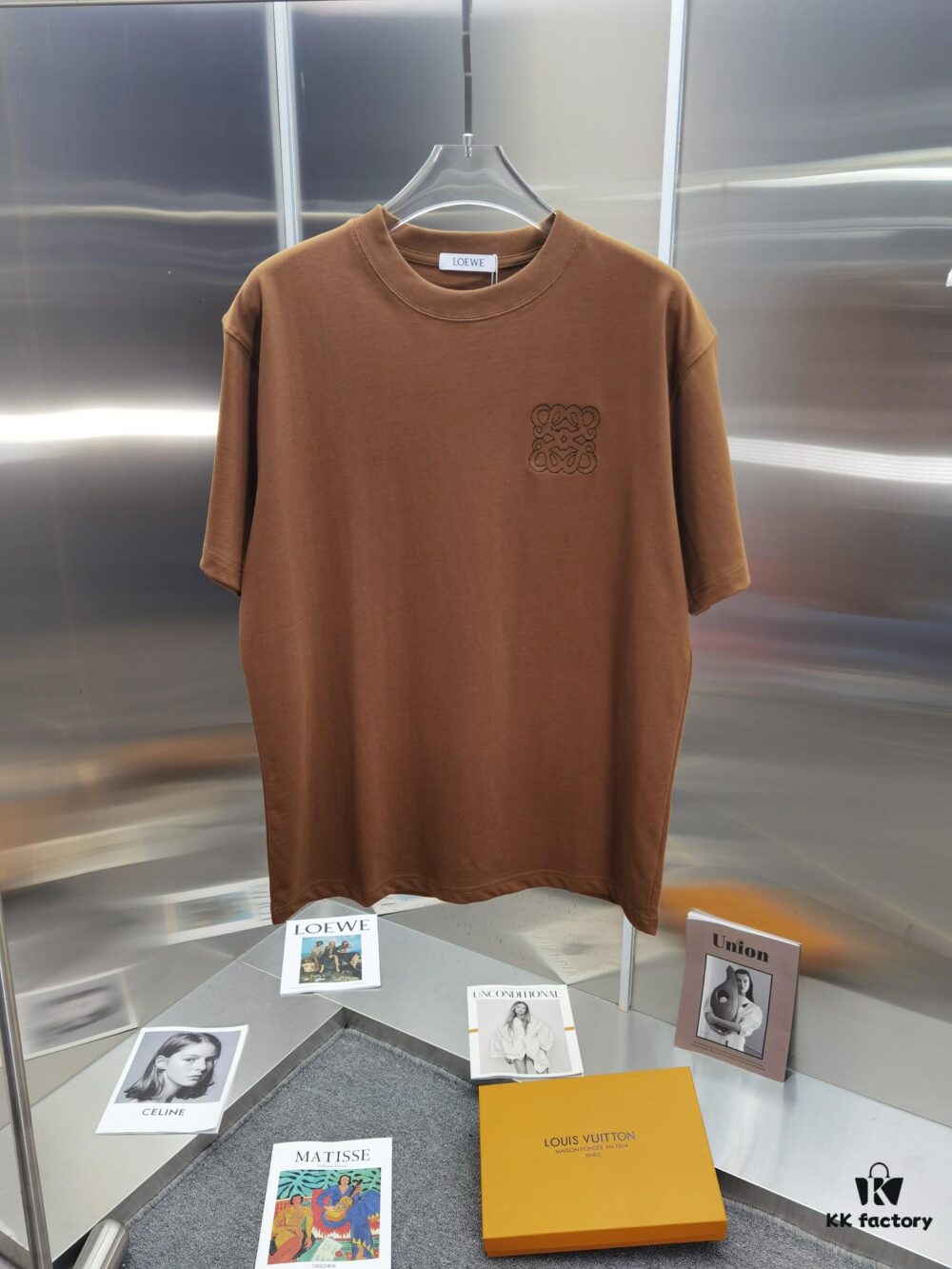 6931a0acccd8ab3d7af94851 Loewe Inspired Embroidered Short Sleeve T-Shirt (Premium Embroidery Version)