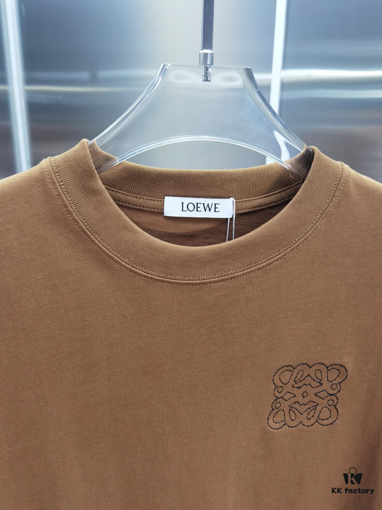 6931a0acccd8ab3d7af94852 Loewe Inspired Embroidered Short Sleeve T-Shirt (Premium Embroidery Version)