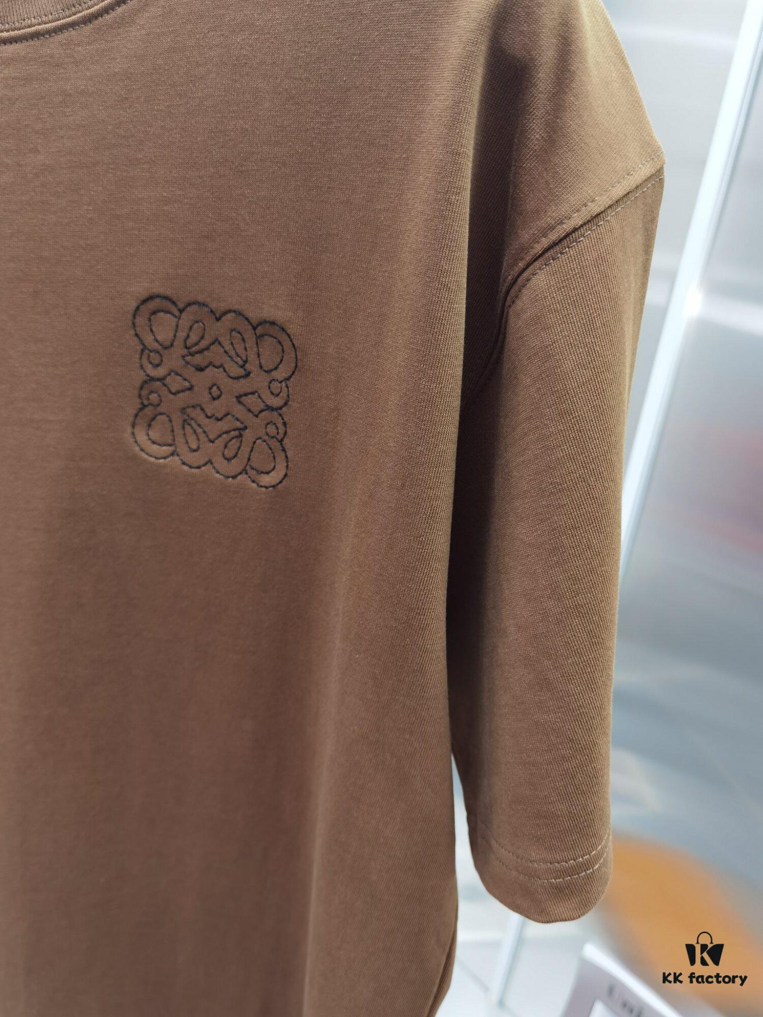 6931a0acccd8ab3d7af94855 Loewe Inspired Embroidered Short Sleeve T-Shirt (Premium Embroidery Version)